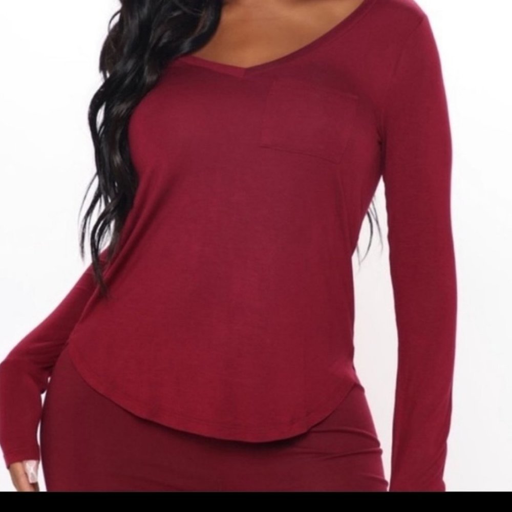 FASION NOVA Breakfast On The Go Long Sleeve Tee